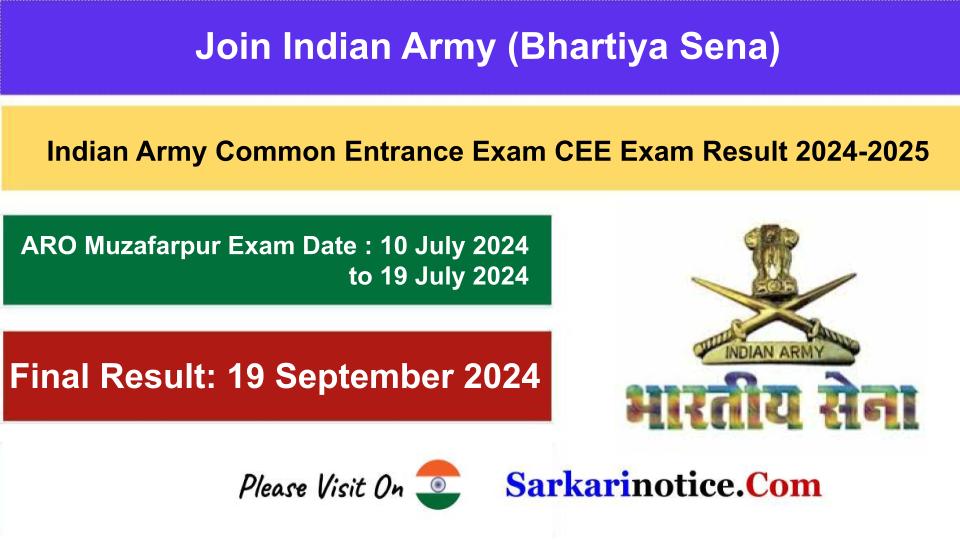 Army Agniveer Final Result 2024