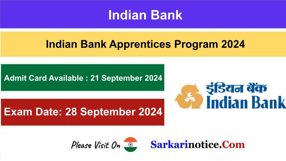 Indian Bank Recruitment 2024