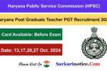 HPSC PGT Admit Card 2024