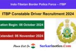 ITBP Constable Driver Recruitment 2024