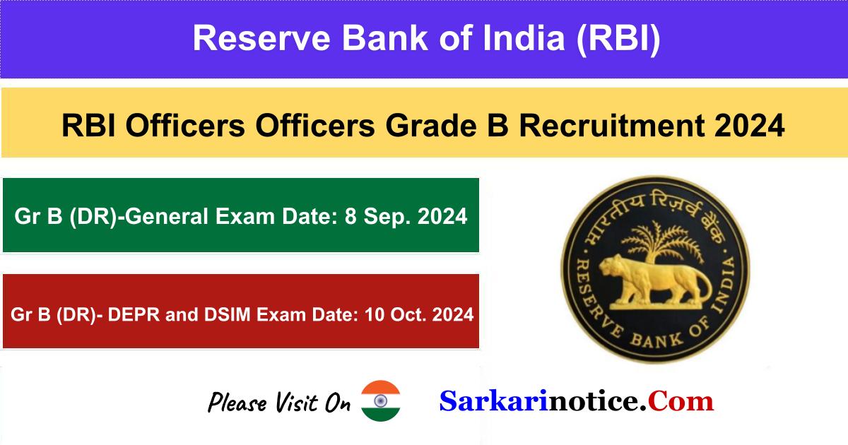 RBI Officers Grade B Phase II Exam Admit Card 2024