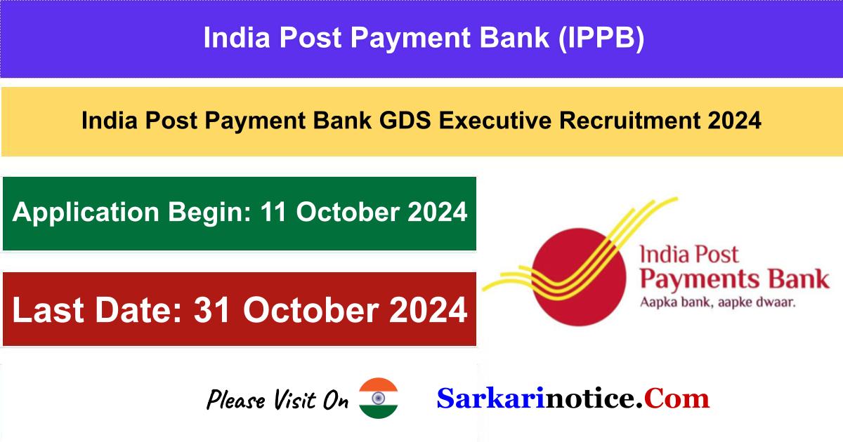 ippb bank executive recruitment 2024