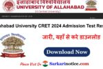 Allahabad University CRET 2024 Result