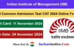 IIM CAT 2024 Admit Card