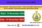 ITBP SI, HC, Consatable Telecommunication Recruitment 2024