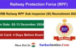 RPF SI Exam Date 2024