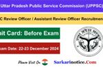 UPPSC Review Officer _ Assistant Review Officer Recruitment 2023