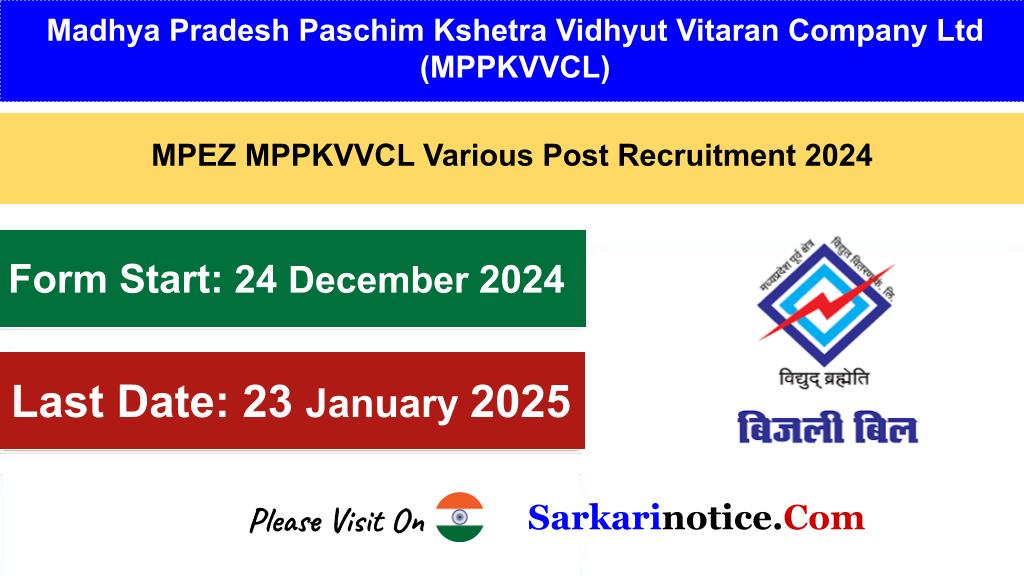 MPPKVVCL Various Post Recruitment 2024