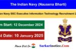 Navy SSC IT Executive Recruitment 2025