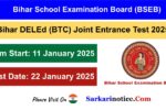 Bihar DELED Joint Entrance Test 2025