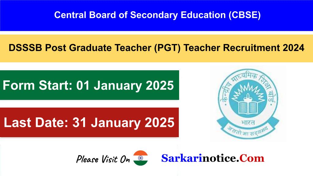 CBSE Board Various Post Recruitment 2024