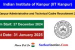 IIT Kanpur Various Post Recruitment 2024