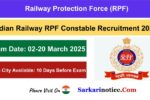 RPF Constable Exam Date 2025