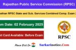 RPSC RAS 2024 Pre Exam City