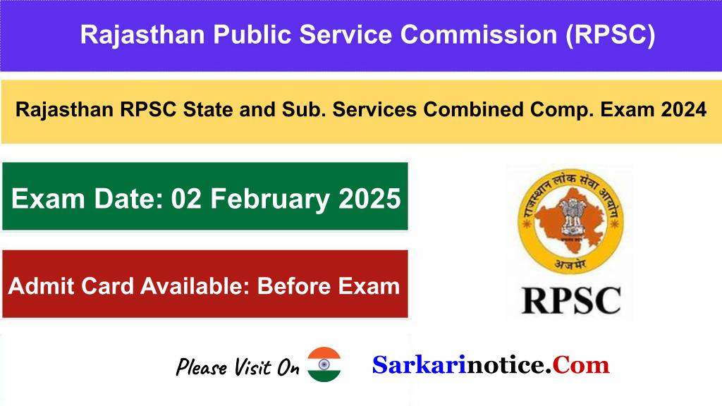 RPSC RAS 2024 Pre Exam City