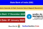 SBI Junior Associate Recruitment 2024