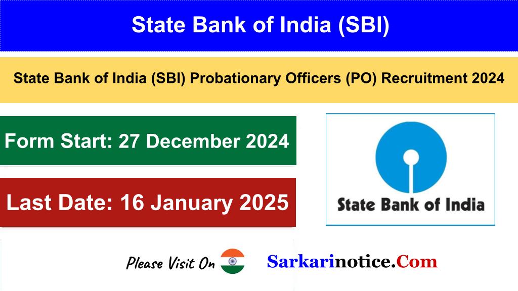 SBI PO Recruitment 2024