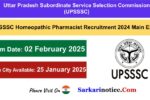 UPSSSC Homeopathic Pharmacist 2024 Main Exam