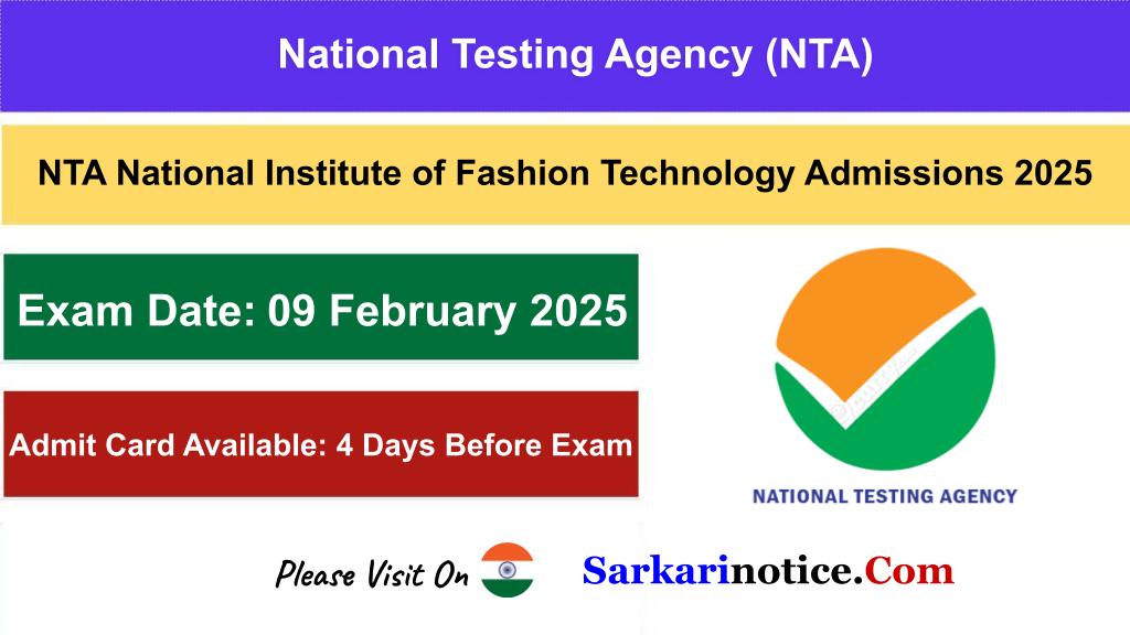 NTA NIFT Entrance Test 2025