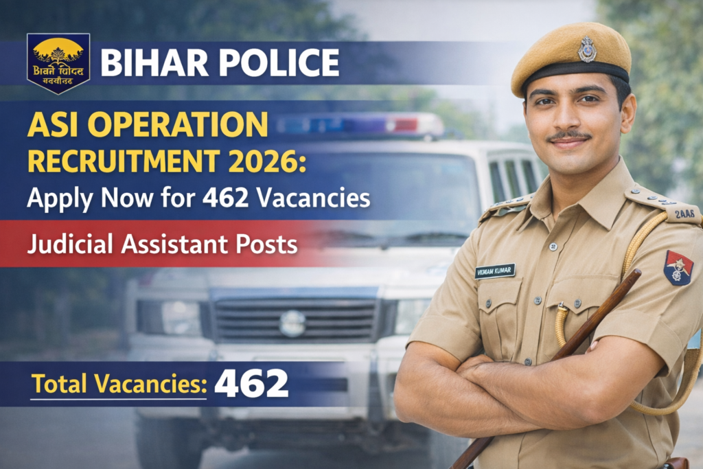 Bihar Police ASI Operation Recruitment 2026