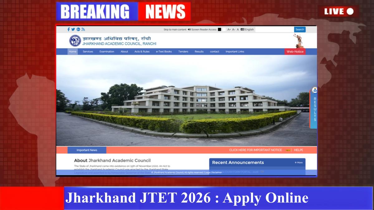 Jharkhand JTET 2026